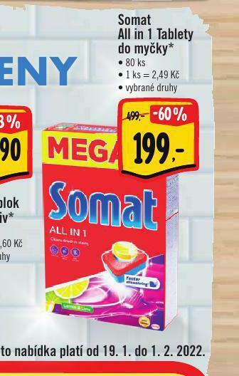 Albert Somat all in 1 tablety do myčky nabídka