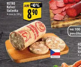 Albert Retro kuřecí tlačenka nabídka