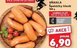 Kaufland VÁHALA Špekáčky klasik nabídka