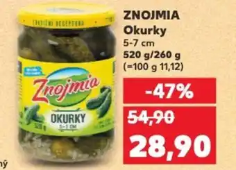 Kaufland ZNOJMIA Okurky nabídka