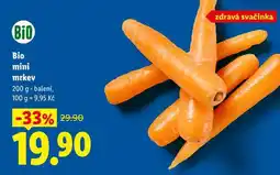 Lidl Bio Bio mini mrkev nabídka