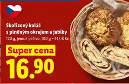 Lidl Skořicový koláč s plněným okrajem a jablky nabídka