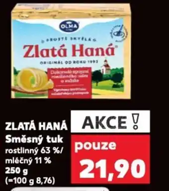 Kaufland ZLATÁ HANÁ Směsný tuk nabídka