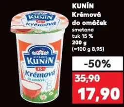 Kaufland KUNIN Krémová do omáček nabídka