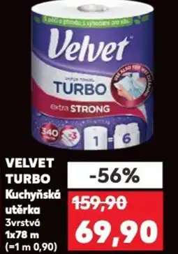 Kaufland VELVET Turbo Kuchyňská utěrka nabídka