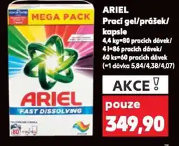 Kaufland ARIEL Prací gel/prášek/ kapsle nabídka