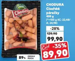Kaufland CHODURA Císařské párečky nabídka