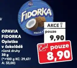 Kaufland OPAVIA FIDORKA Oplatka v čokoládě nabídka