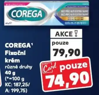 Kaufland COREGA Fixační krém nabídka