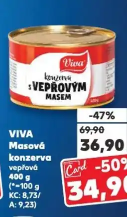 Kaufland VIVA Masová konzerva nabídka