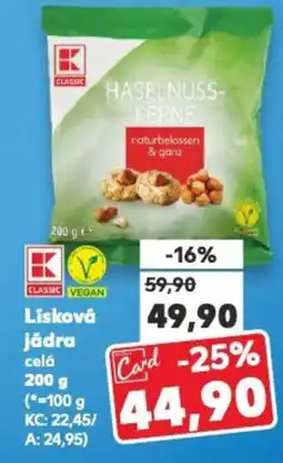 Kaufland Lisková jádra nabídka