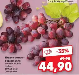 Kaufland Hrozny tmavé - bezsemenné nabídka