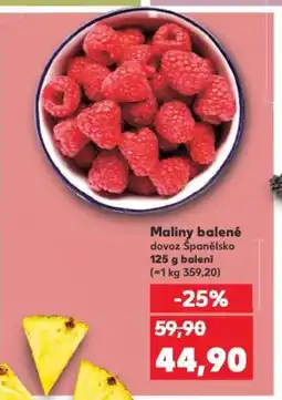 Kaufland Maliny balené nabídka