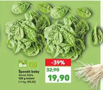 Kaufland Špenát baby nabídka