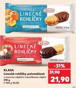 Kaufland KLASA Linecké rohlíčky polomáčené nabídka