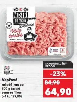 Kaufland Vepřové mleté maso nabídka