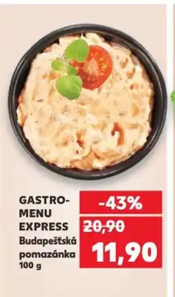 Kaufland Gastro- menu express Budapešťská pomazánka nabídka
