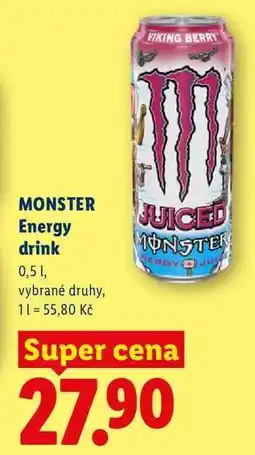 Lidl MONSTER Energy drink, 0,5 1 nabídka