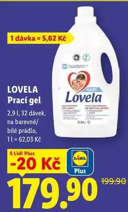 Lidl LOVELA Prací gel, 2,9 1 nabídka