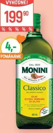 Globus Monini Olivový olej extra panenský nabídka