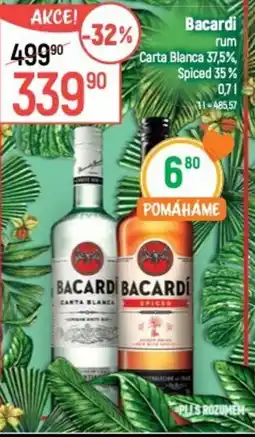 Globus Bacardi rum nabídka