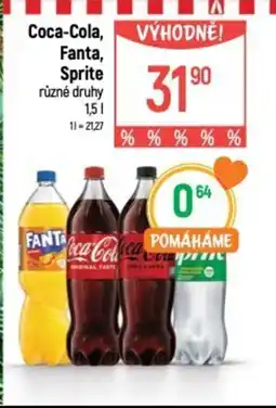 Globus Coca-Cola, Fanta, Sprite nabídka