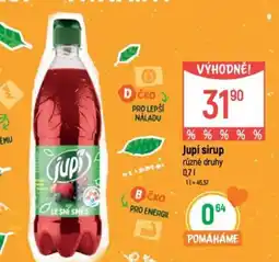 Globus Jupí sirup nabídka