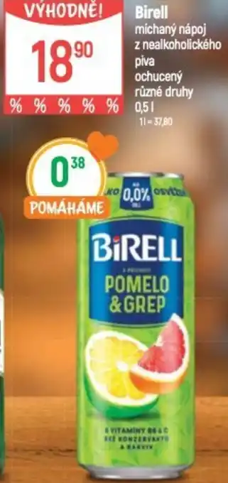 Globus Birell míchaný nápoj nabídka