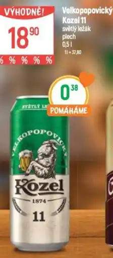 Globus Velkopopovický Kozel 11 světlý ležák nabídka