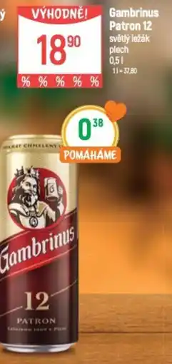Globus Gambrinus Patron 12 světlý ležák nabídka