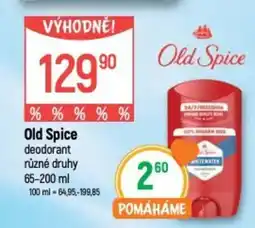 Globus Old Spice deodorant nabídka