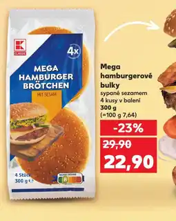 Kaufland Mega hamburgerové bulky nabídka