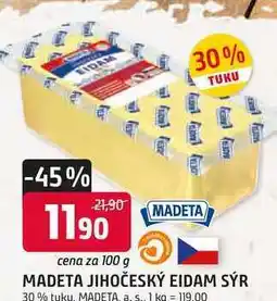 Trefa MADETA JIHOČESKÝ EIDAM SÝR 30% tuku nabídka