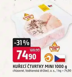 Trefa KUŘECÍ ČTVRTKY MINI 1000 g chlazené nabídka