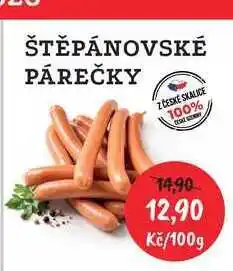 RABBIT řeznictví ŠTĚPÁNOVSKÉ PÁREČKY nabídka