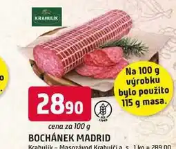 Trefa BOCHÁNEK MADRID nabídka