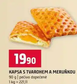 Terno KAPSA S TVAROHEM A MERUŇKOU 90 g pečivo dopečené nabídka