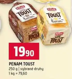 Terno PENAM TOUST 250 g vybrané druhy nabídka