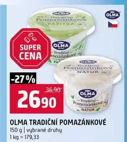 Terno OLMA TRADIČNÍ POMAZÁNKOVÉ 150 g vybrané druhy nabídka