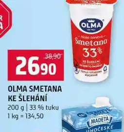 Terno OLMA SMETANA KE ŠLEHÁNÍ 200 g 33% tuku nabídka