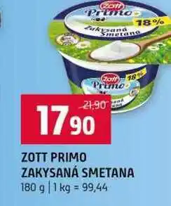 Terno ZOTT PRIMO ZAKYSANÁ SMETANA nabídka