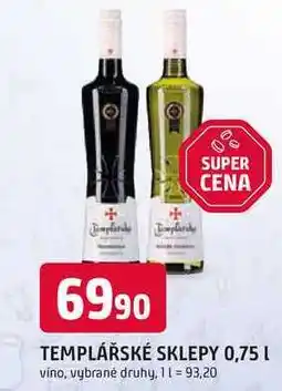 Trefa TEMPLÁŘSKÉ SKLEPY nabídka