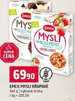 Terno EMCO MYSLI KRUPAVÉ 340 g vybrané druhy nabídka