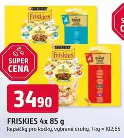 Trefa FRISKIES 4x 85 g kapsičky pro kočky nabídka