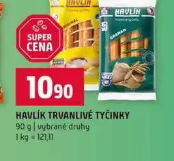 Terno HAVLÍK TRVANLIVÉ TYČINKY 90 g vybrané druhy nabídka