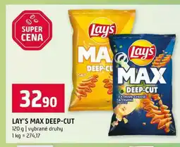 Terno LAY'S MAX DEEP-CUT 120 g vybrané druhy nabídka