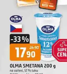 Trefa OLMA SMETANA 200 g na vaření, 12% tuku nabídka