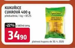 Trefa KUKUŘICE CUKROVÁ 400 g předvařená nabídka