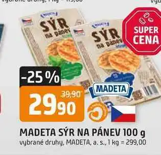 Trefa MADETA SÝR NA PÁNEV nabídka