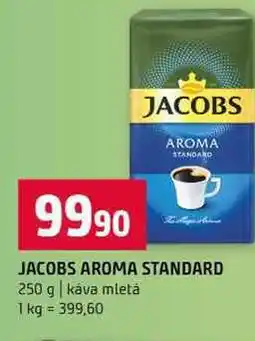 Terno JACOBS AROMA STANDARD 250 g káva mletá nabídka